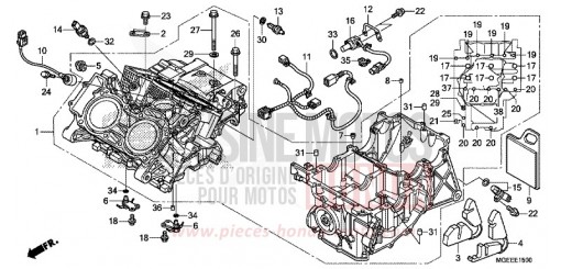 CARTER MOTEUR (VFR1200FD) VFR1200FDF de 2015